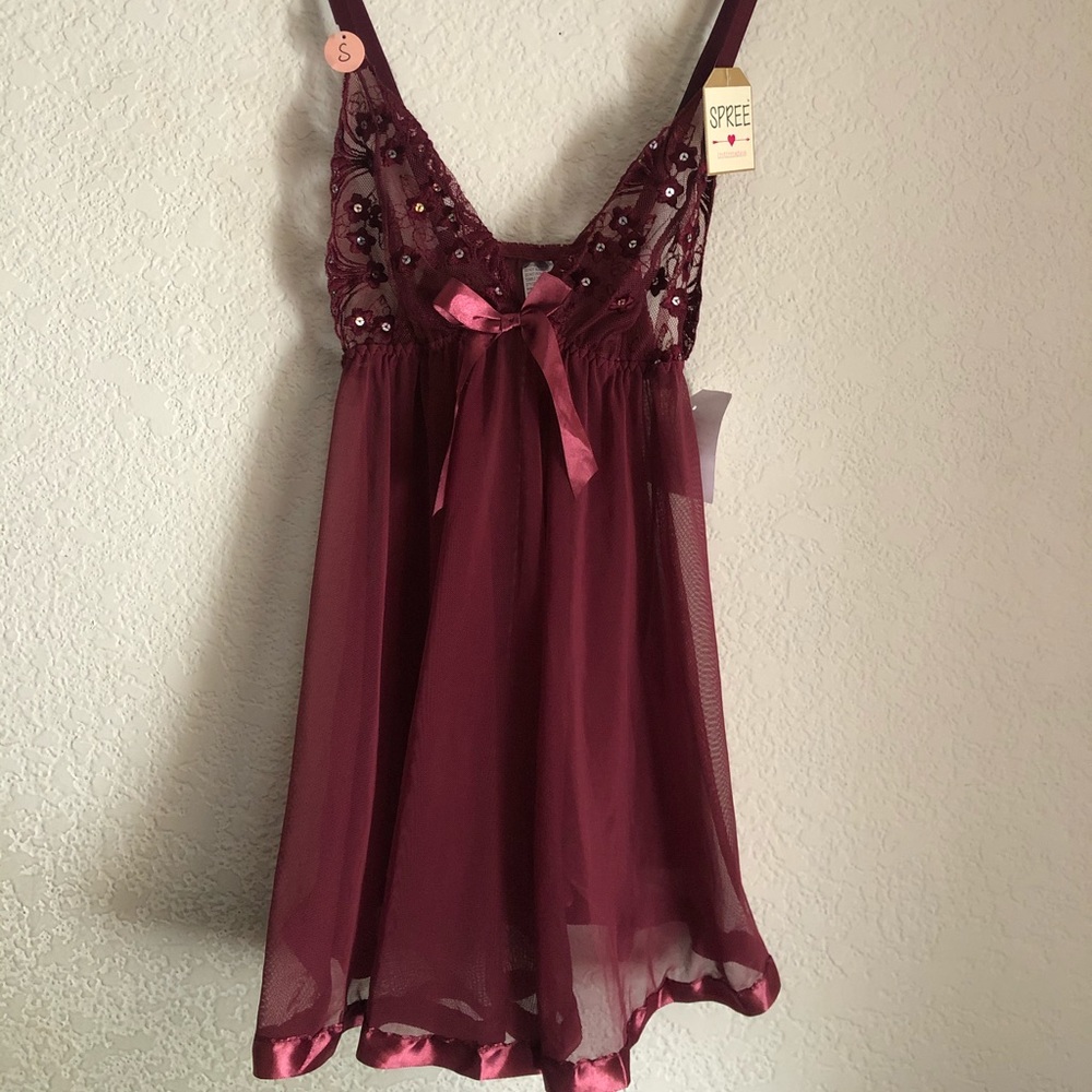 Burgundy Lingerie